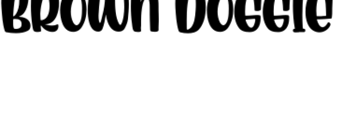 Brown Doggie Font Preview