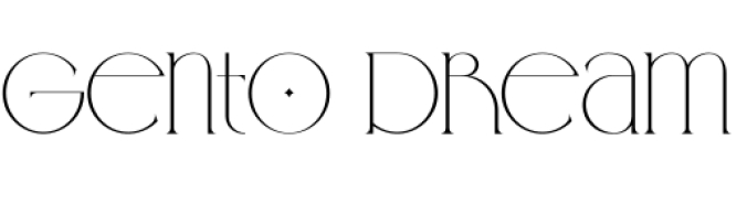 Gento Dream Font Preview