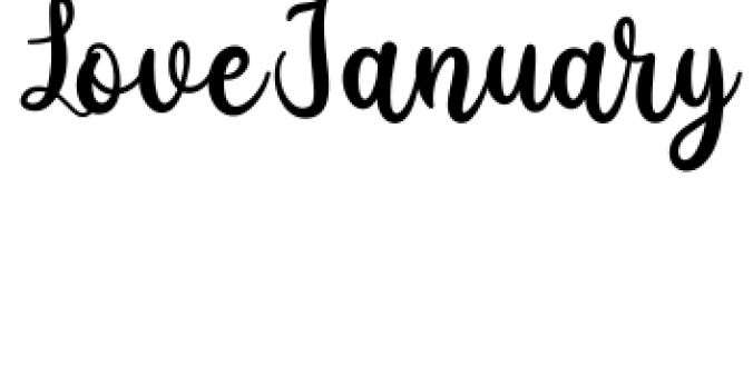 Love January Font Preview