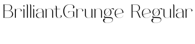 Brilliant Grunge Font Preview