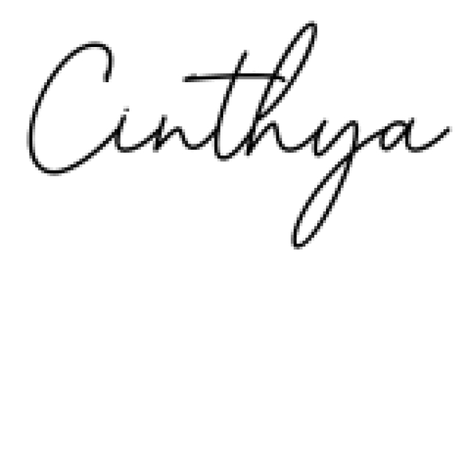 Cinthya Font Preview