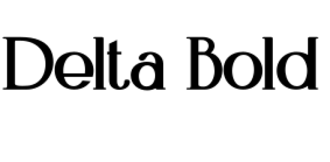 Delta Font Preview