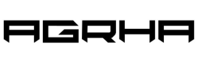 Agrha Font Preview