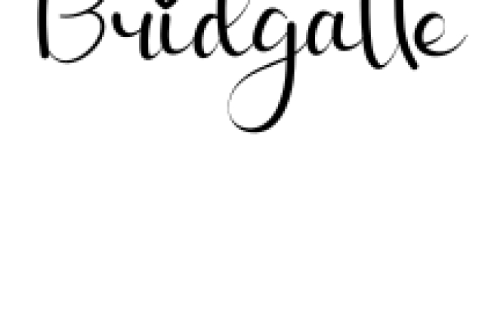 Bridgatte Font Preview