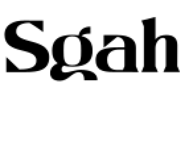 Sgah Font Preview