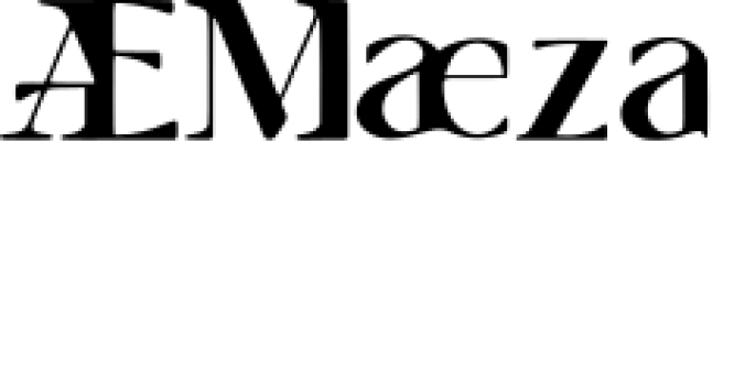 AE Maeza Font Preview