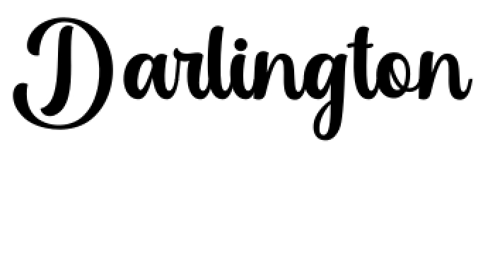 Darlington Font Preview