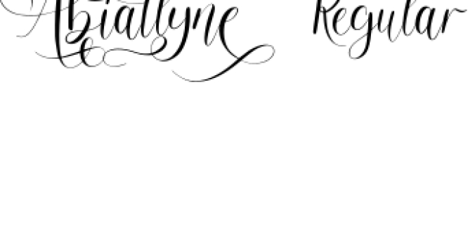 Abiallyne Font Preview
