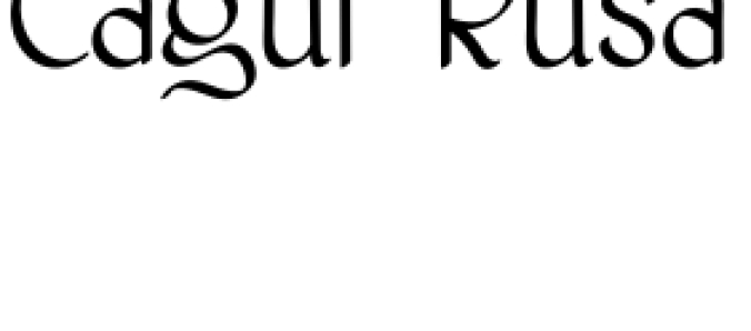 Cagur Rusa Font Preview