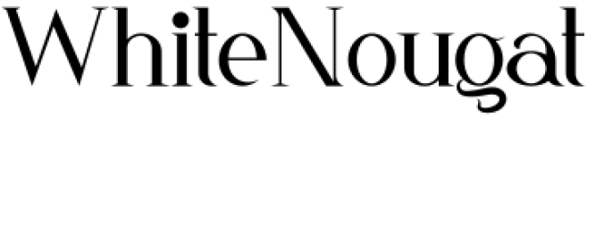 White Nougat Font Preview