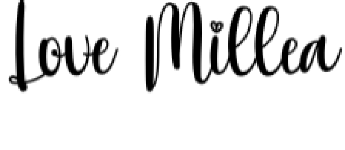 Love Millea Font Preview