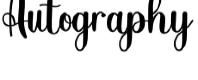 Autography Font Preview