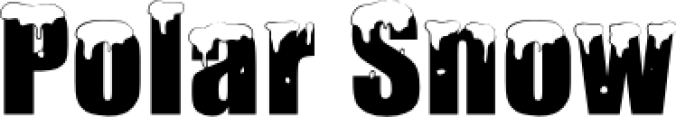 Polar Snow Font Preview