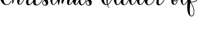 Christmas Glitter Font Preview