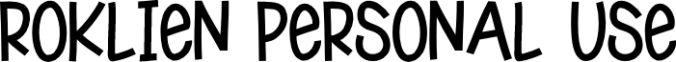 Roklie Font Preview