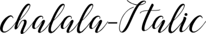 Chalala Font Preview