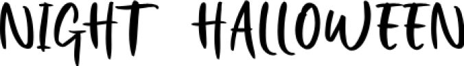 Night Hallowee Font Preview