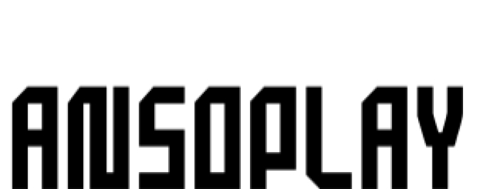 Ansoplay Font Preview