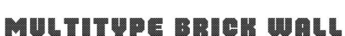 MultiType Brick Wall Font Preview