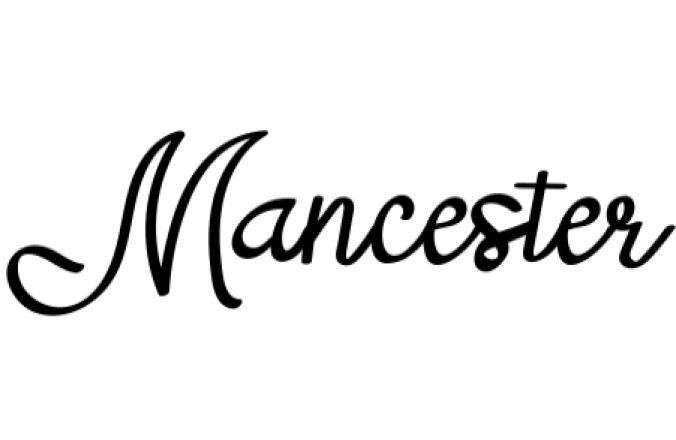 Mancester Font Preview