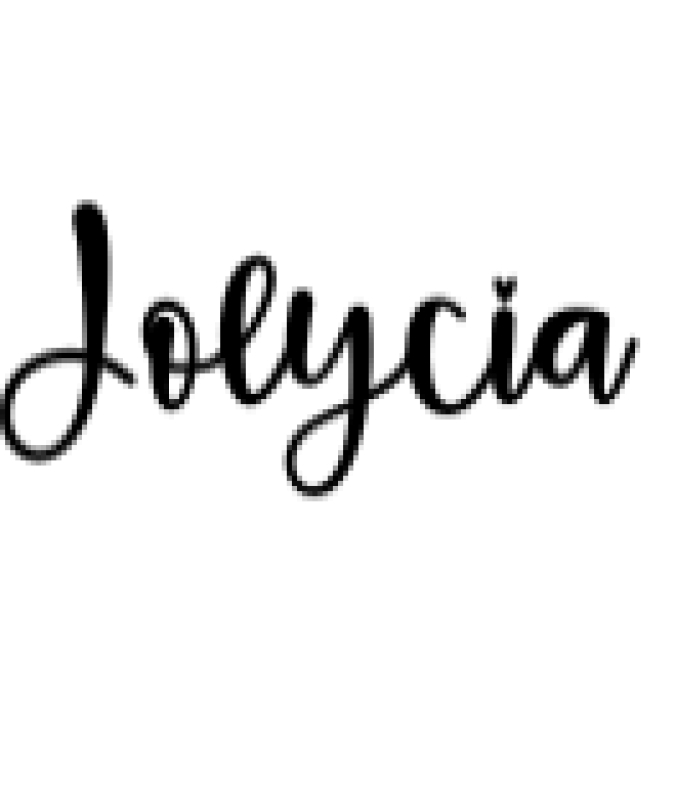 Jolycia Font Preview