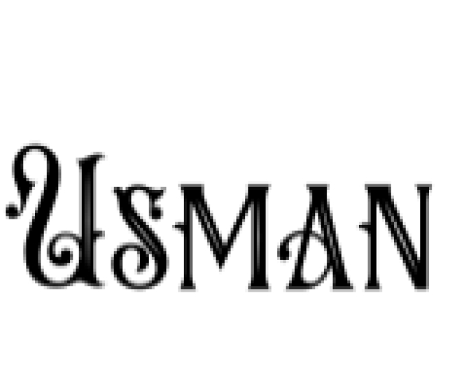 Usman Font Preview