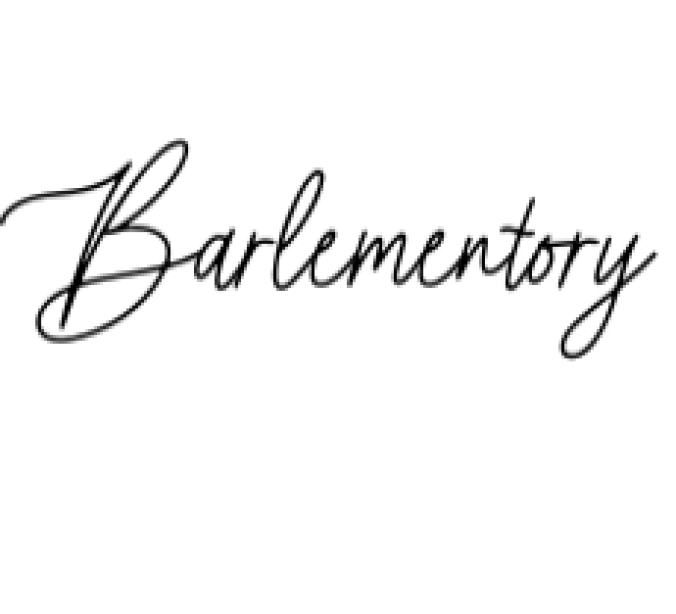 Barlementory Font Preview