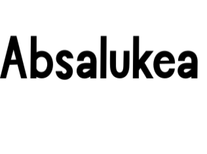 Absalukea Font Preview