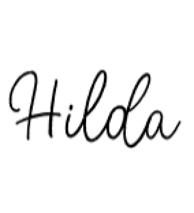 Hilda Font Preview