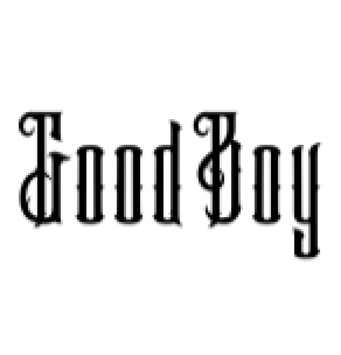 Good Boy Font Preview