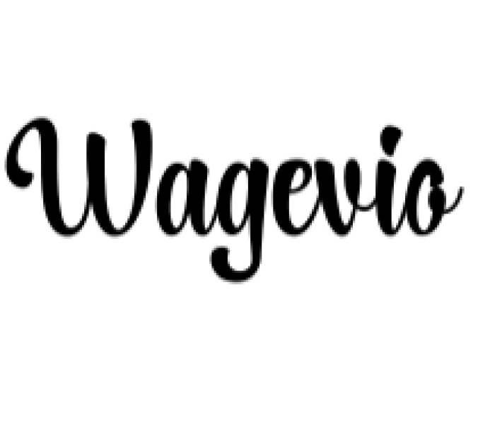 Wagevio Font Preview