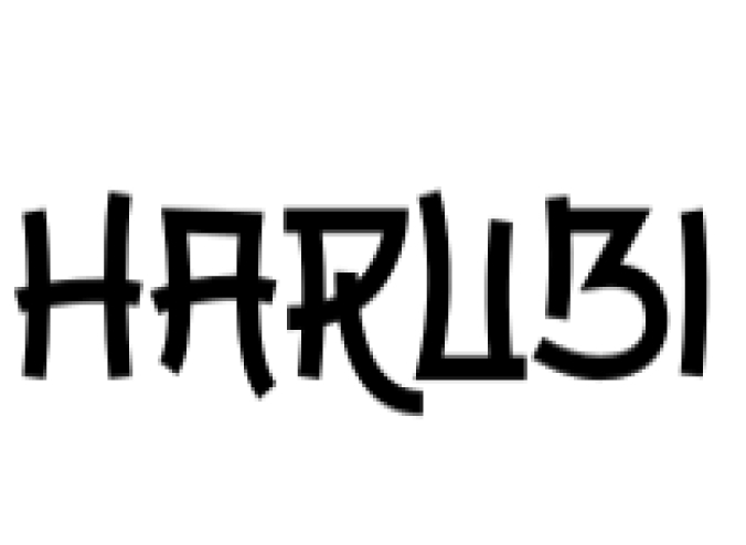 Harubi Font Preview