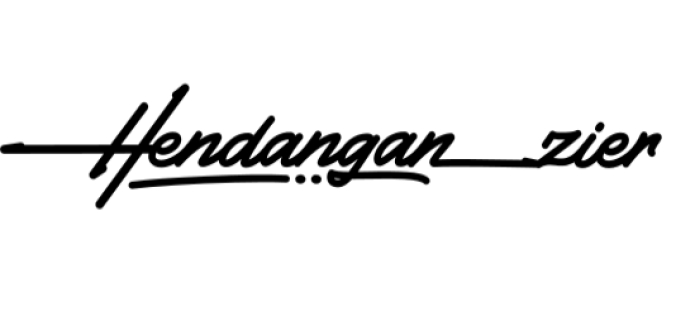 Hendangan Font Preview