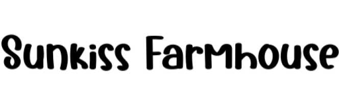 Sunkiss Farmhouse Font Preview