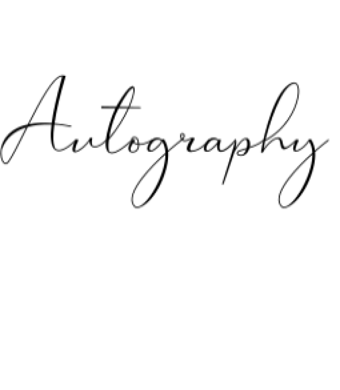 Autography Font Preview