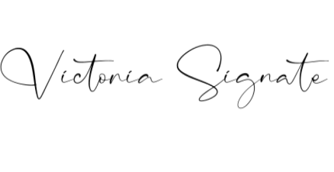 Victoria Signate Font Preview