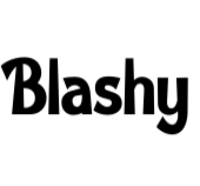 The Blashy Font Font Preview