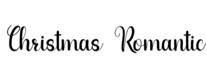 Christmas Romantic Font Preview