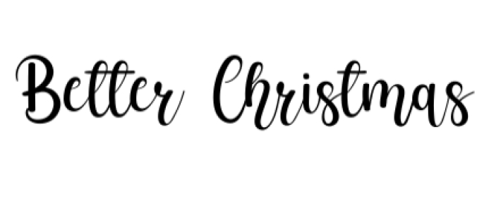 Better Christmas Font Preview