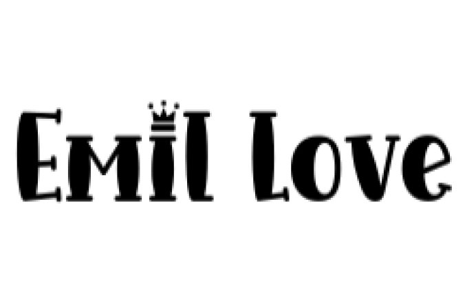 Emil Love Font Preview