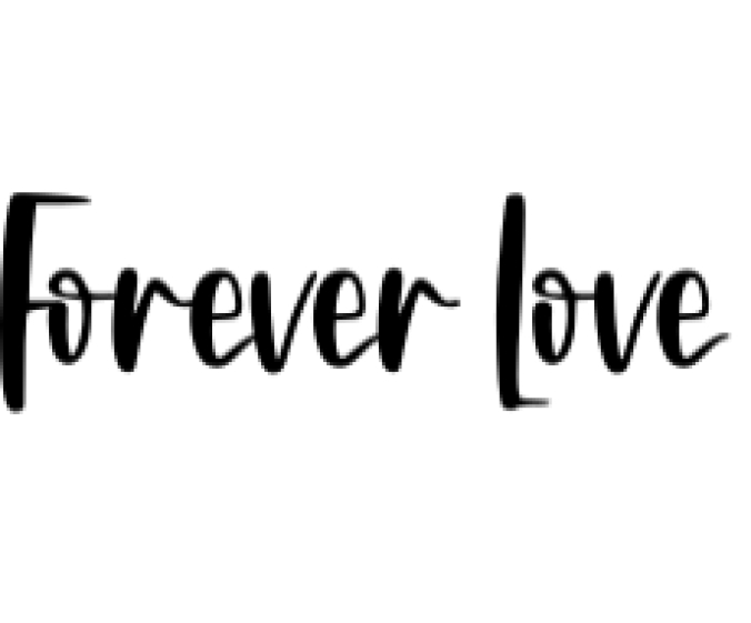 Forever Love Font Preview
