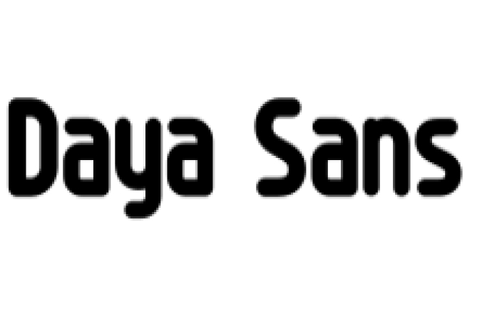 Daya Sans Font Preview
