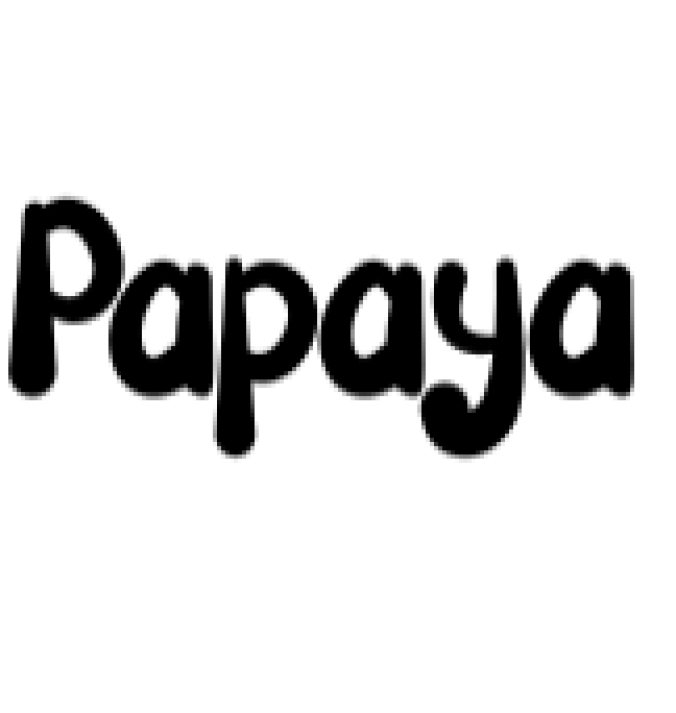 Papaya Font Preview