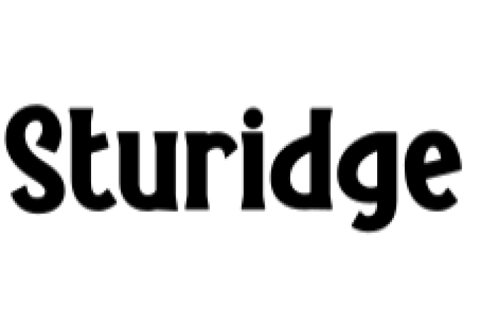 Sturidge Font Preview