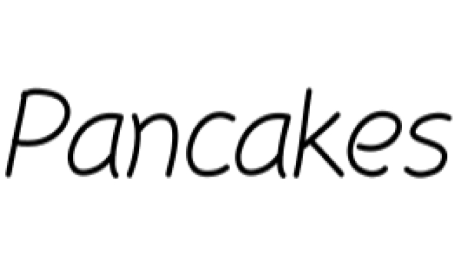 Pancakes Font Preview