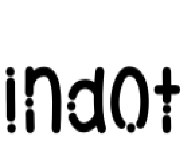 Indot Font Preview