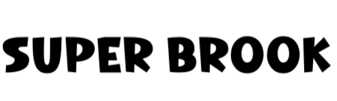 Super Brook Font Preview