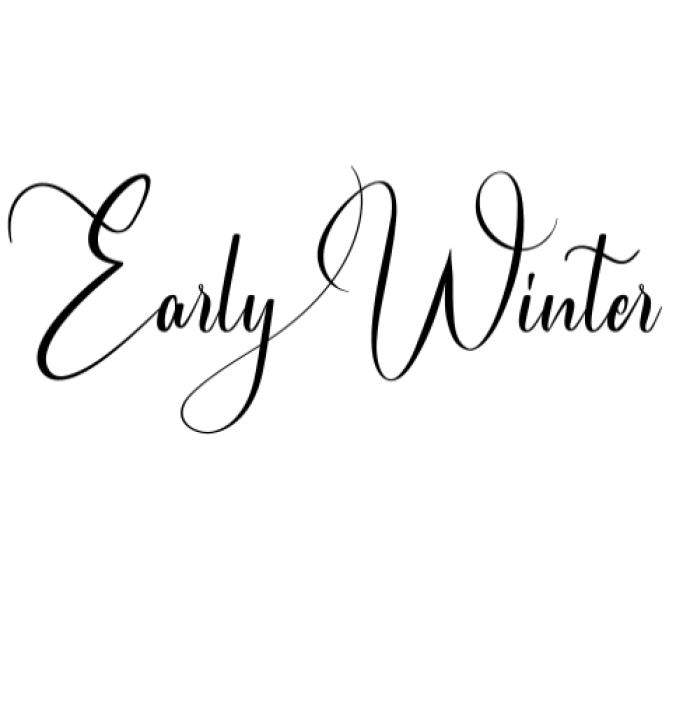 Early Winter Font Preview