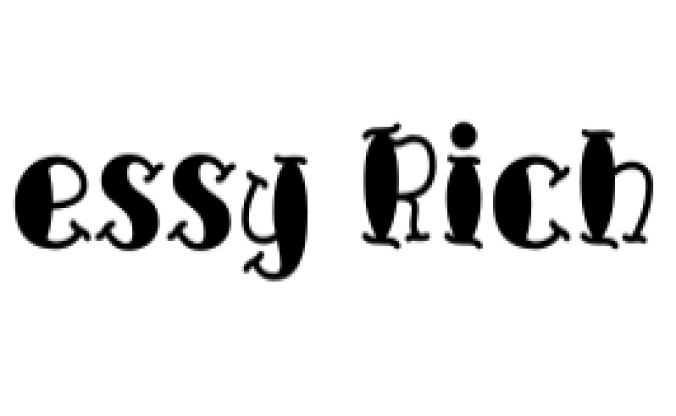 Jessy Rich Font Preview