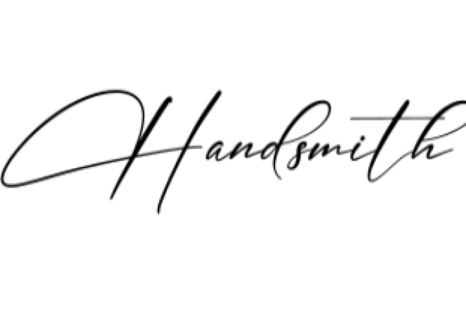 Handsmith Font Preview